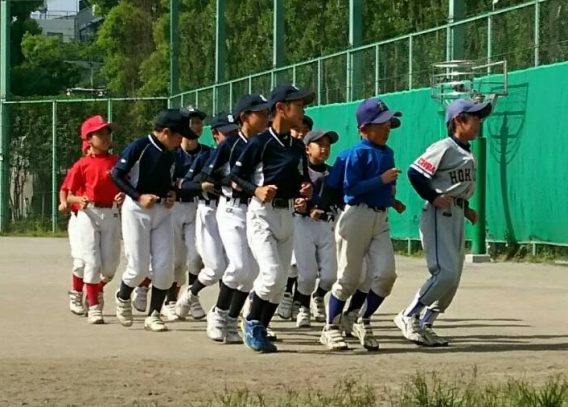 フレッシュ大会に向けて合同練習・練習試合　４年生